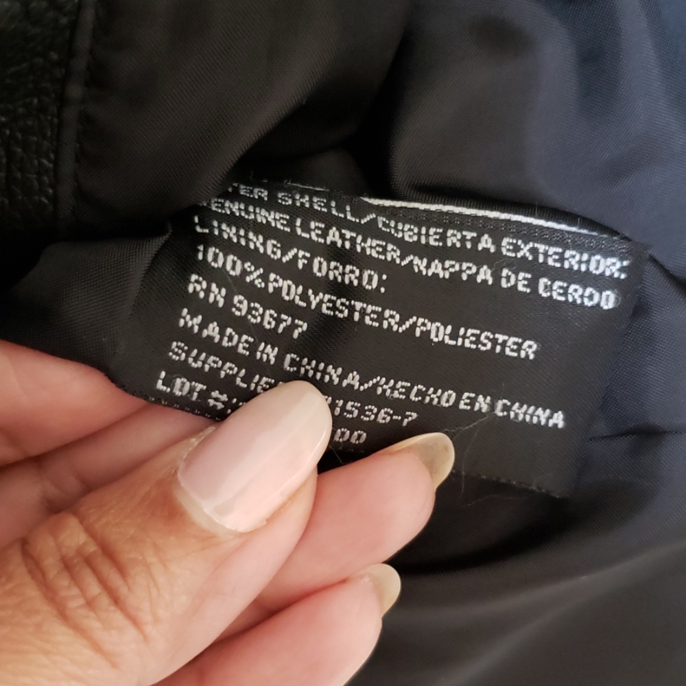 Worthington Black Leather Jacket - Picture 3 of 6